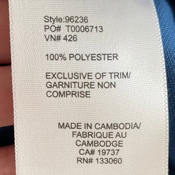 OnTour Pico Web Tech 100 Series Athletic SS Poly Polo Golf Shirt Blue Sz XS NWT - Picture 14 of 15